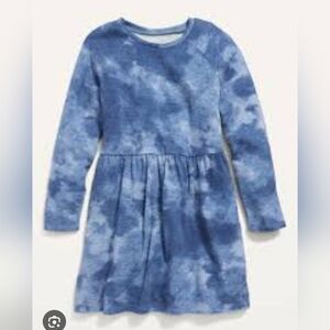 NWOT Old Navy Blue Tie-Dye Kids Dress Size 6